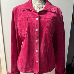 Live a Little Fuchsia Jean Jacket